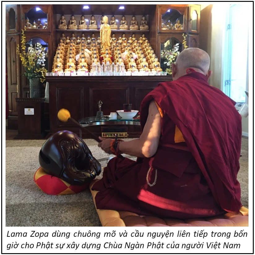 Lama Zopa dung chuong mo